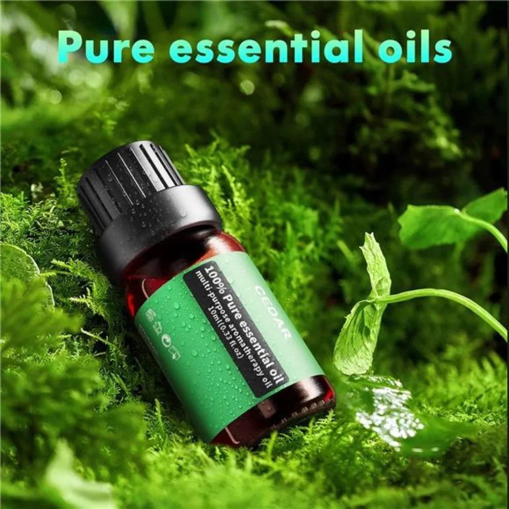 Essential Oil Diffuser Gift Set ，550ml Diffuser & Essential Oil Set, Top 10 Oils